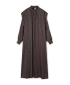 【トゥモローランド/TOMORROWLAND】のデミルーンプリント パワーショルダーワンピース 18 ブラック系|ID: prp329100004794299 ipo3291000000034785956