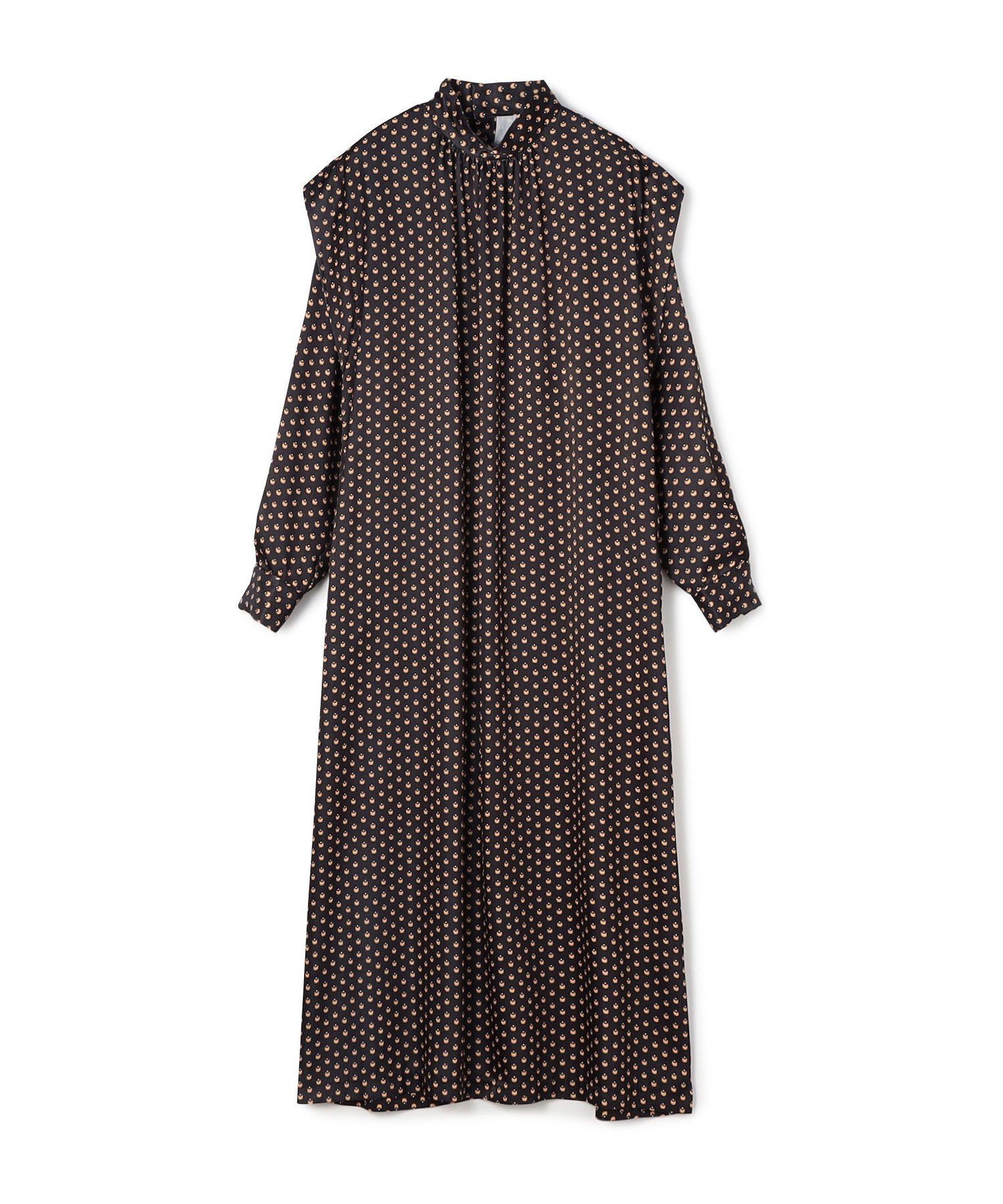 【トゥモローランド/TOMORROWLAND】のデミルーンプリント パワーショルダーワンピース インテリア・キッズ・メンズ・レディースファッション・服の通販 founy(ファニー) ファッション Fashion レディースファッション Fashion for Women ワンピース Dresses カーディガン Cardigan, Knitwear スタンド Stand Collar, Upright Stand 18 ブラック系|ID: prp329100004794299 ipo3291000000034785956