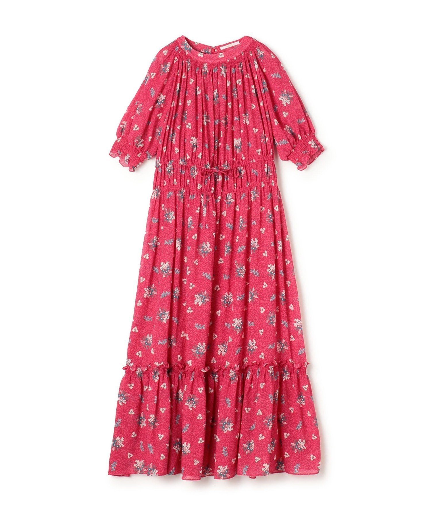 【トゥモローランド/TOMORROWLAND】のコットンジョーゼット シャーリングワンピース インテリア・キッズ・メンズ・レディースファッション・服の通販 founy(ファニー) ファッション Fashion レディースファッション Fashion for Women ワンピース Dresses おすすめ Recommended / Our Picks サンダル Sandals, Summer Shoes シャーリング Shirring, Ruched シューズ Shoes, Footwear ジョーゼット Georgette, Semi-Sheer Fabric スリーブ Sleeve, Long Sleeve / Short Sleeve フェミニン Feminine, Girly フラット Flat, Flat Shoes フリル Frill, Ruffle プリント Print, Printed Pattern リゾート Resort, Vacation Style ロマンティック Romantic, Feminine Style 32 ピンク系|ID: prp329100004794303 ipo3291000000034785972