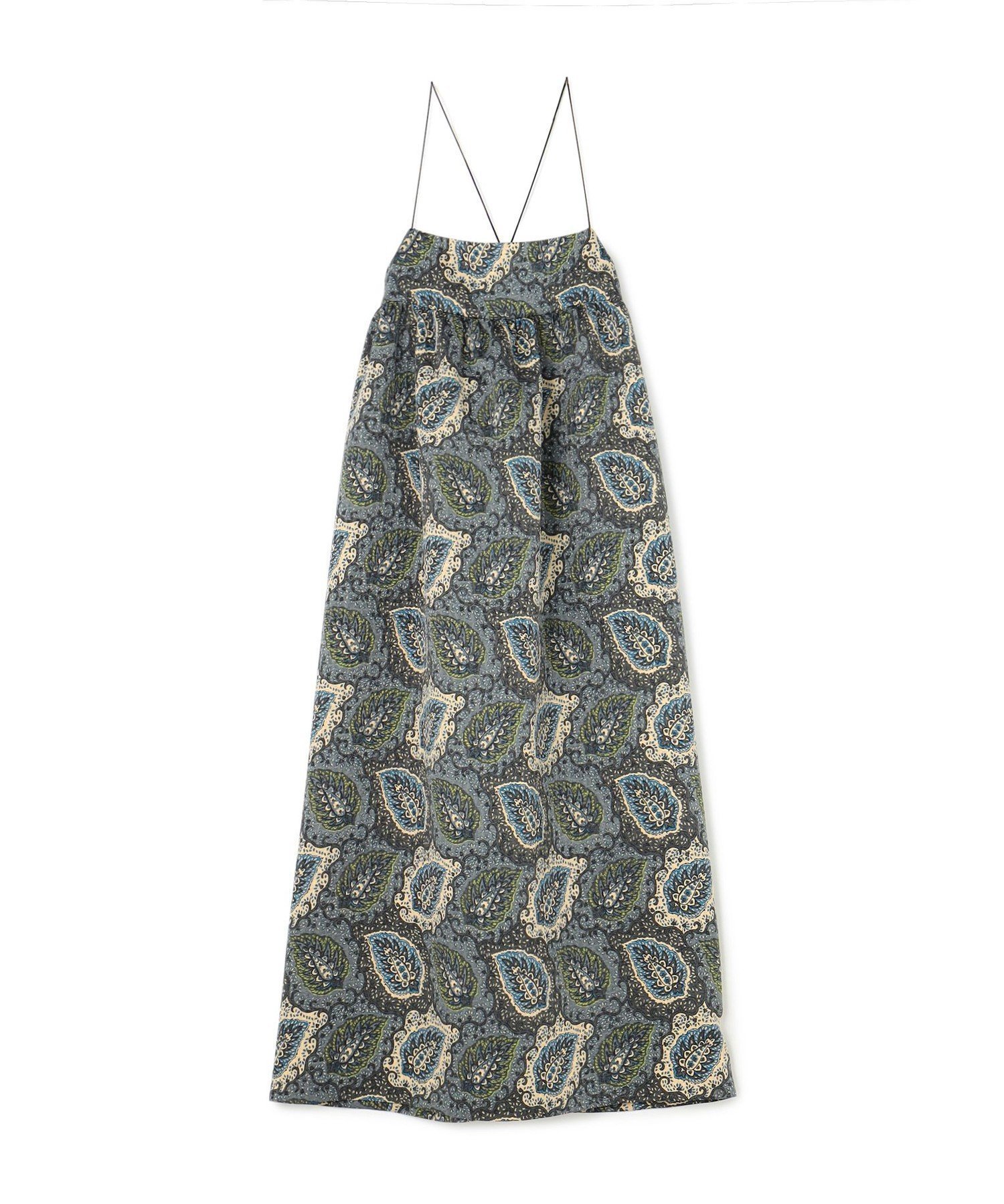 【トゥモローランド/TOMORROWLAND】のポリエステルプリント キャミソールワンピース インテリア・キッズ・メンズ・レディースファッション・服の通販 founy(ファニー) ファッション Fashion レディースファッション Fashion for Women ワンピース Dresses インナー Innerwear キャミソール Camisole, Spaghetti Strap Top ギャザー Gathered, Ruffled フェミニン Feminine, Girly フォルム Silhouette, Form プリント Print, Printed Pattern ラップ Wrap, Wrap Design リーフ Leaf, Botanical Leaf 18 ブラック系|ID: prp329100004794307 ipo3291000000034785989