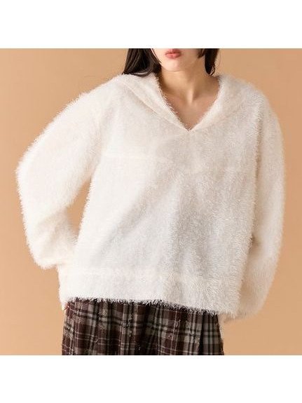 【リリーブラウン/Lily Brown】のセーラーカラートップス 人気、トレンドファッション・服の通販 founy(ファニー) ファッション Fashion レディースファッション Fashion for Women トップス・カットソー Cut & Sew Tops カットジャガード Cut Jacquard クラシカル Classical, Vintage-Inspired スタイリッシュ Stylish, Fashionable スマート Smart, Elegant チェック Check, Plaid, Tartan デニム Denim, Jeans Material フェミニン Feminine, Girly ボックス Boxy, Box Shape ボトム Bottoms, Lower Wear リラックス Relax, Relaxed Fit other-1|ID: prp329100004794308 ipo3291000000034785991