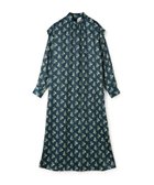 【トゥモローランド/TOMORROWLAND】のポリエステルサテンプリント スタンドカラーワンピース 66 ブルー系|ID: prp329100004794309 ipo3291000000034786003