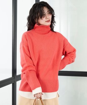 【マイカ ディール/MICA & DEAL】の【ISLAND TIDES】別注-ハイネックニット 人気、トレンドファッション・服の通販 founy(ファニー) ファッション Fashion レディースファッション Fashion for Women トップス・カットソー Cut & Sew Tops ニット Knit Tops & Sweaters スラックス Slacks, Dress Pants タートル Turtleneck, Turtle Collar デニム Denim, Jeans Material トレンド Trend, Trending Now 定番 Standard, Basic Item ハイネック High Neck, Mock Neck フォルム Silhouette, Form プレート Plate, Dish 別注 Limited Edition, Custom Order 防寒 Cold Protection, Winter-Ready ミックス Mix, Mixed Style A/W・秋冬 Autumn/Winter |ID:prp329100004794310