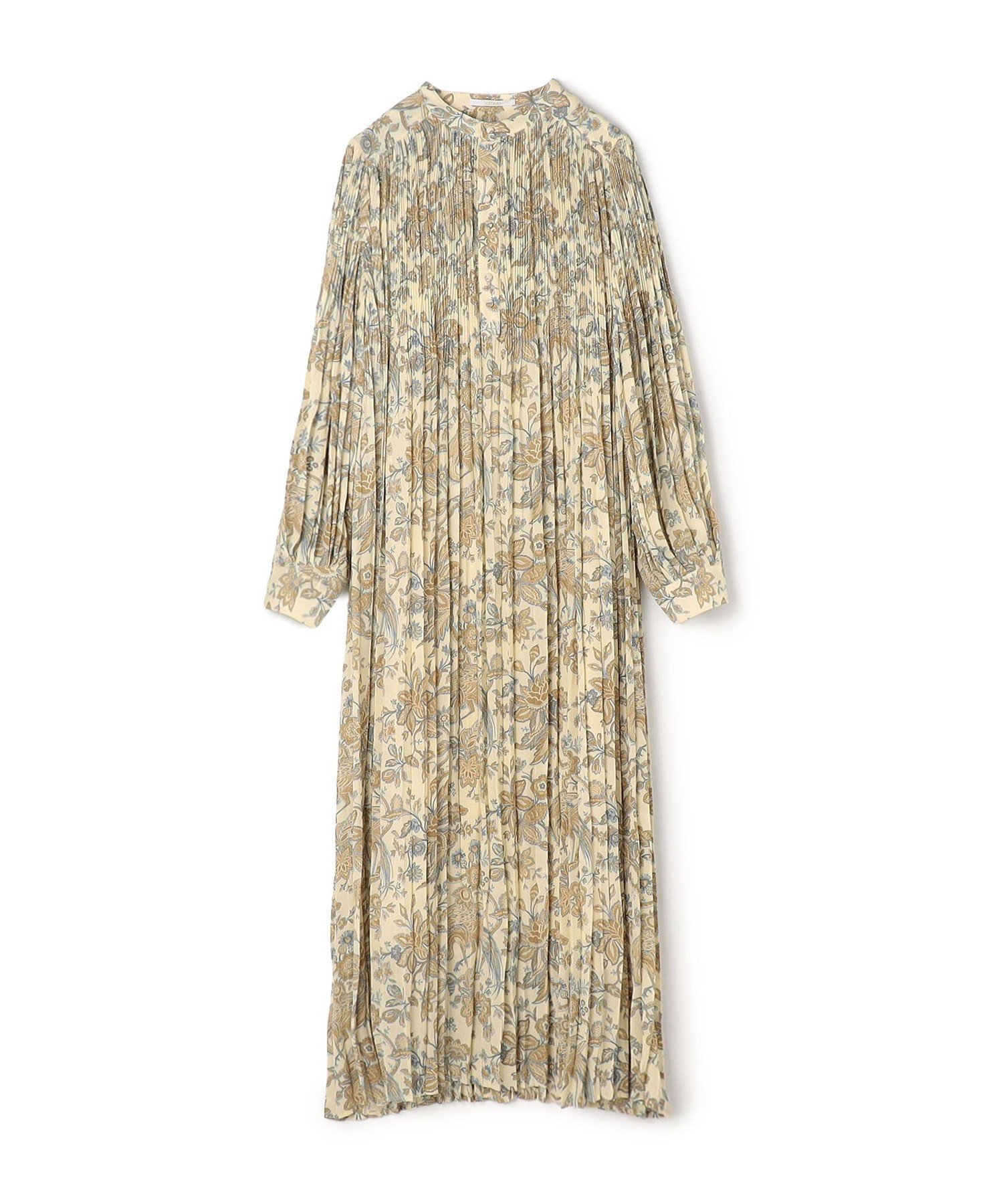 【トゥモローランド/TOMORROWLAND】のポリエステルプリント プリーツワンピース インテリア・キッズ・メンズ・レディースファッション・服の通販 founy(ファニー) ファッション Fashion レディースファッション Fashion for Women ワンピース Dresses シューズ Shoes, Footwear スリーブ Sleeve, Long Sleeve / Short Sleeve バランス Balance, Style Balance フェミニン Feminine, Girly フォルム Silhouette, Form プリント Print, Printed Pattern プリーツ Pleats, Pleated ペチコート Petticoat, Underskirt ロマンティック Romantic, Feminine Style 42 ライトベージュ系|ID: prp329100004794313 ipo3291000000034786026