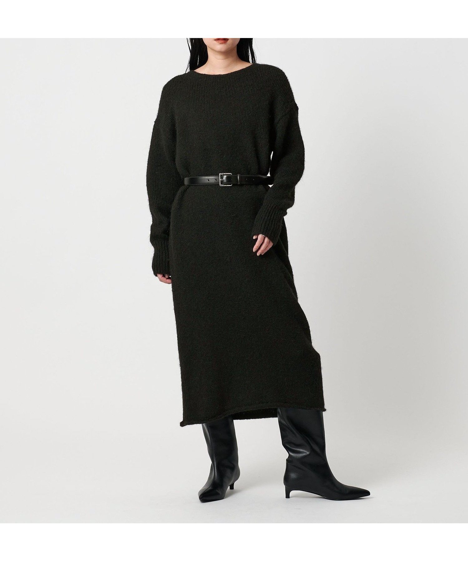 【ユナイテッドアローズ/UNITED ARROWS】のMARW UNITED ARROWS ロング ニット ワンピース インテリア・キッズ・メンズ・レディースファッション・服の通販 founy(ファニー) 　ファッション　Fashion　レディースファッション　Fashion for Women　ワンピース　Dresses　ニットワンピース　Knit Dresses　シンプル　Simple, Minimal　人気　Popular, Best Seller　ポケット　Pocket, Pocket Detail　ロング　Long, Long-Length　ビジネス 仕事 通勤　Business / Work / Commuting　BLACK|ID: prp329100004794320 ipo3291000000034786057