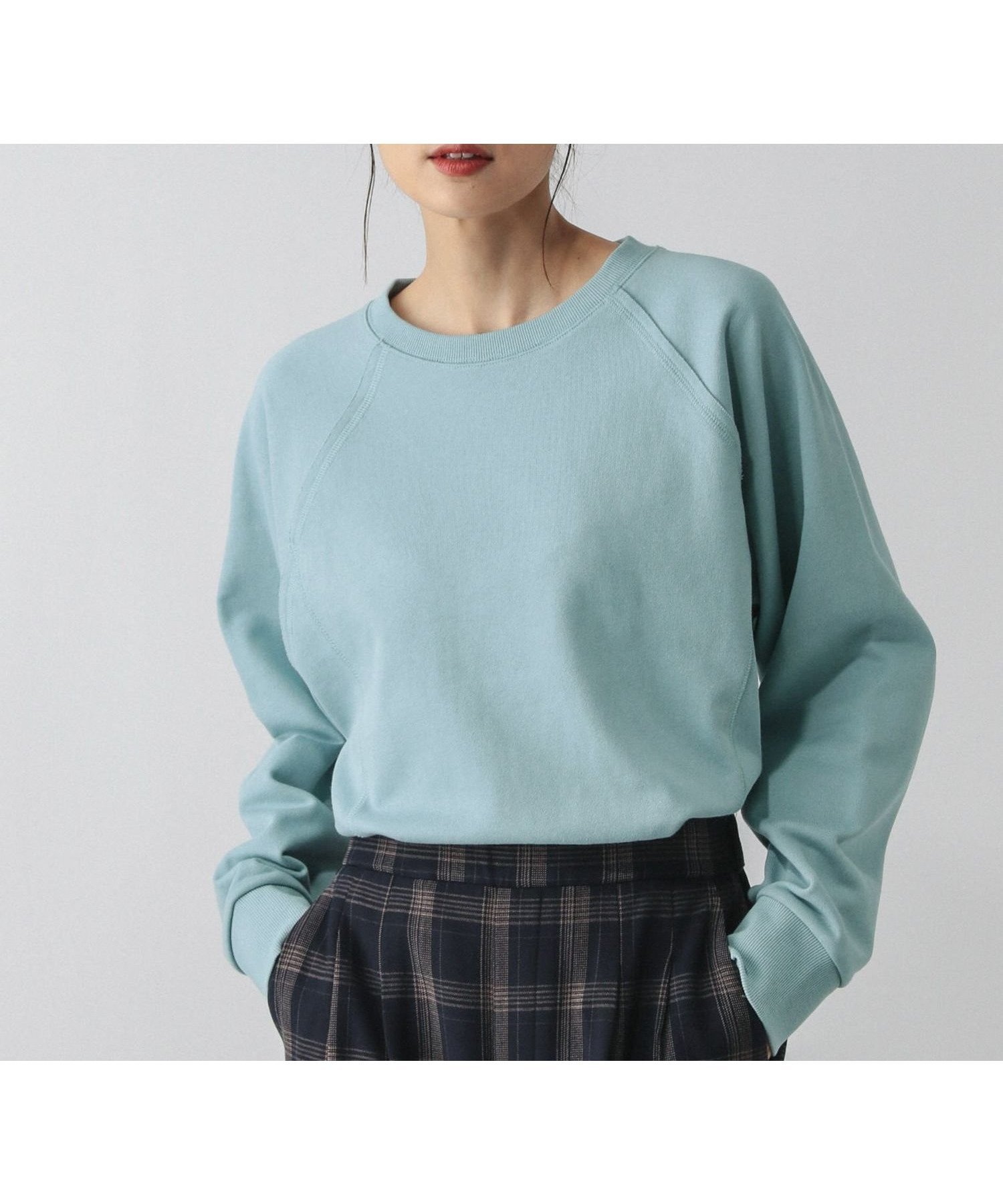 【グローバルワーク/GLOBAL WORK】の乾きやすいカラースウェットプルオーバー/580961 インテリア・キッズ・メンズ・レディースファッション・服の通販 founy(ファニー) 　ファッション　Fashion　レディースファッション　Fashion for Women　トップス・カットソー　Cut & Sew Tops　レディースパーカー・カジュアルフーディー　Casual Hoodies & Sweatshirts　カジュアルプルオーバー・ニットトップス　Pullovers & Knit Tops / Casual Pullovers　スウェット・クルーネックトップス　Sweatshirts & Crewnecks / Relaxed Fit Sweat Tops　おすすめ　Recommended / Our Picks　インナー　Innerwear　バランス　Balance, Style Balance　ベーシック　Basic, Essential　切替　Switching, Contrast Panel　サックス83|ID: prp329100004794332 ipo3291000000034786112