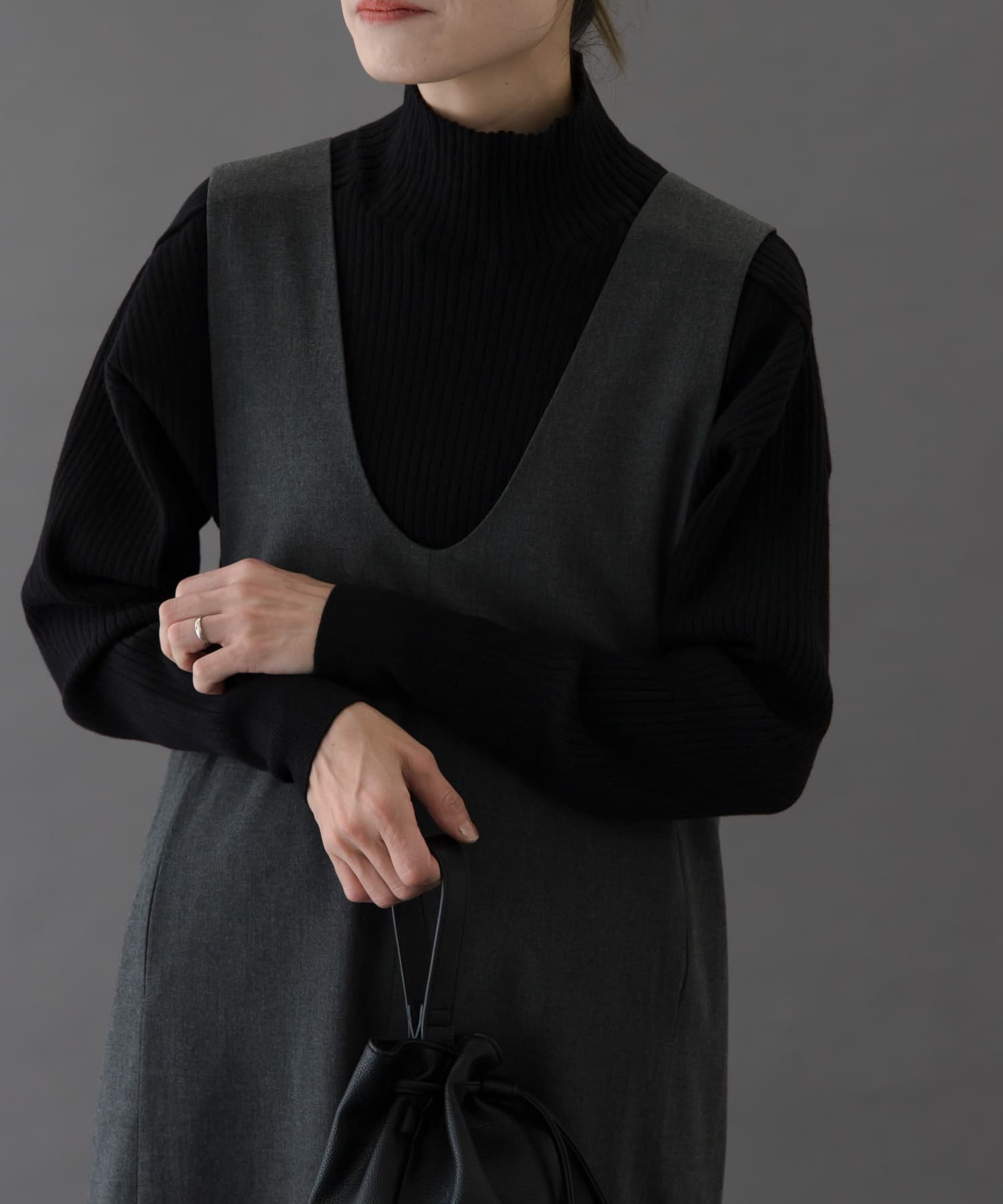 【アーバンリサーチ ドアーズ/URBAN RESEARCH DOORS】のFORK SPOON ワイドリブハイネックニット インテリア・キッズ・メンズ・レディースファッション・服の通販 founy(ファニー) ファッション Fashion レディースファッション Fashion for Women トップス・カットソー Cut & Sew Tops ニット Knit Tops & Sweaters 2025年 2025 2025-2026秋冬・A/W Autumn/Winter 2025–26 AW25–26 冬 Winter / This Winter ベーシック Basic, Essential A/W・秋冬 Autumn/Winter 羽織 Haori, Light Jacket BLACK|ID: prp329100004794346 ipo3291000000034786171