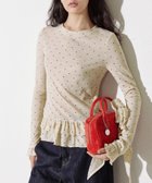 【チュクラ/chuclla】のドット柄 フリルヘム ロングTシャツ FQ25S089【Fano】 人気、トレンドファッション・服の通販 founy(ファニー) ファッション Fashion レディースファッション Fashion for Women トップス・カットソー Cut & Sew Tops シャツ・ブラウス・オフィスカジュアル Elegant Blouses & Button-Ups ロングTシャツ・Tシャツ Longline T-Shirts & Tees カーディガン Cardigan, Knitwear シンプル Simple, Minimal スリム Slim, Slim Fit トレンド Trend, Trending Now ドット Polka Dot, Dot Pattern フィット Fit, Slim Fit フェミニン Feminine, Girly フリル Frill, Ruffle プリント Print, Printed Pattern ロマンティック Romantic, Feminine Style ロング Long, Long-Length thumbnail クリーム|ID: prp329100004794362 ipo3291000000035181390