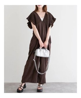 【ルディックパーク/LUDIC PARK】のピーチ起毛シャーリングサロペット 人気、トレンドファッション・服の通販 founy(ファニー) ファッション Fashion レディースファッション Fashion for Women ワンピース Dresses サロペット&オールインワン Dungarees & Jumpsuit Styles インナー Innerwear ガーリー Girly, Feminine Style サロペット Overalls, Salopette サンダル Sandals, Summer Shoes シャーリング Shirring, Ruched なめらか Smooth, Silky Texture ピーチ Peach, Soft Touch ポケット Pocket, Pocket Detail リボン Ribbon, Bow ワイド Wide, Wide Fit おすすめ Recommended / Our Picks |ID:prp329100004794366