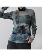 【ラシュッド/LASUD】のオリジナル転写プリントハイネックシアートップス 人気、トレンドファッション・服の通販 founy(ファニー) ファッション Fashion レディースファッション Fashion for Women トップス・カットソー Cut & Sew Tops コンパクト Compact, Small Size シアー Sheer, See-Through フィット Fit, Slim Fit プリント Print, Printed Pattern エレガント 上品 Elegant thumbnail ブルー|ID: prp329100004794367 ipo3291000000034786275