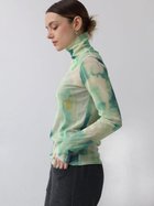 【ラシュッド/LASUD】のオリジナル転写プリントハイネックシアートップス 人気、トレンドファッション・服の通販 founy(ファニー) ファッション Fashion レディースファッション Fashion for Women トップス・カットソー Cut & Sew Tops コンパクト Compact, Small Size シアー Sheer, See-Through フィット Fit, Slim Fit プリント Print, Printed Pattern エレガント 上品 Elegant thumbnail キミドリ|ID: prp329100004794367 ipo3291000000034786276