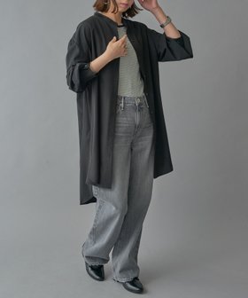 【セットアップセブン/SETUP7】のSETUP7/ミディアム丈シャツワンピース KNF 人気、トレンドファッション・服の通販 founy(ファニー) ファッション Fashion レディースファッション Fashion for Women ワンピース Dresses シャツワンピース / 1枚で着映えコーデ Shirt Dresses アンダー Underwear Essentials インナー Innerwear スタンド Stand Collar, Upright Stand スポーツ Sports, Activewear スリット Slit, Slit Detail セットアップ Set-Up, Coordinated Outfit デニム Denim, Jeans Material 長袖 Long Sleeve, Full Sleeve ハイネック High Neck, Mock Neck ミックス Mix, Mixed Style リラックス Relax, Relaxed Fit ワーク Workwear, Utility Style 再入荷 Restock / Back in Stock |ID:prp329100004794373