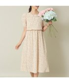 【イッツデモ/ITS' DEMO】の【ウエストゴム/二の腕カバー/手洗い可】単色花柄ワンピース 人気、トレンドファッション・服の通販 founy(ファニー) ファッション Fashion レディースファッション Fashion for Women ワンピース Dresses カーディガン Cardigan, Knitwear ギャザー Gathered, Ruffled ジャケット Jacket, Outerwear スマート Smart, Elegant エレガント 上品 Elegant ビジネス 仕事 通勤 Business / Work / Commuting thumbnail ベージュ|ID: prp329100004794402 ipo3291000000034786463