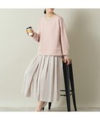 【イッツデモ/ITS' DEMO】の【手洗い可】Vネックプルオーバー*サテンスカートSET ライトピンク|ID: prp329100004794406 ipo3291000000034786482