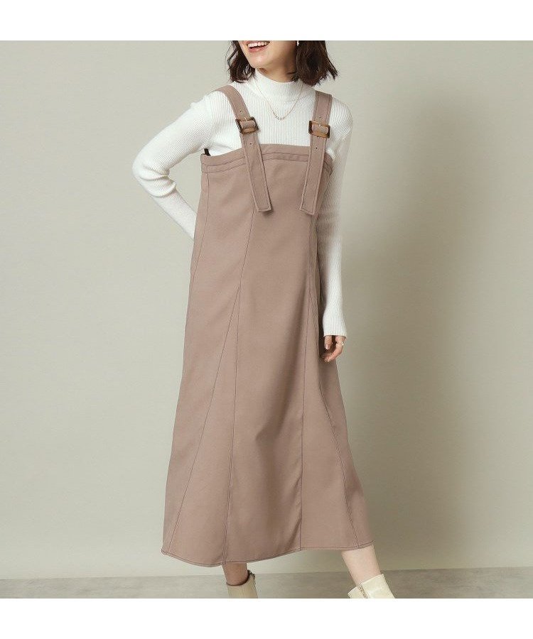 【イッツデモ/ITS' DEMO】の【手洗い可】ショルダーベルトジャンスカ インテリア・キッズ・メンズ・レディースファッション・服の通販 founy(ファニー) ファッション Fashion レディースファッション Fashion for Women ベルト&ウエストマーク Belts & Waist Accessories ショルダー Shoulder, Shoulder Strap スマート Smart, Elegant ポケット Pocket, Pocket Detail エレガント 上品 Elegant ベージュ|ID: prp329100004794408 ipo3291000000034786488