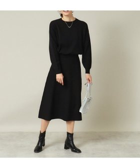 【イッツデモ/ITS' DEMO】の【ウエストゴム/手洗い可】クルーネックニットセットアップ 人気、トレンドファッション・服の通販 founy(ファニー) ファッション Fashion レディースファッション Fashion for Women トップス・カットソー Cut & Sew Tops ニット Knit Tops & Sweaters おすすめ Recommended / Our Picks スマート Smart, Elegant セットアップ Set-Up, Coordinated Outfit フレア Flare, Flared ベーシック Basic, Essential ポケット Pocket, Pocket Detail |ID:prp329100004794414