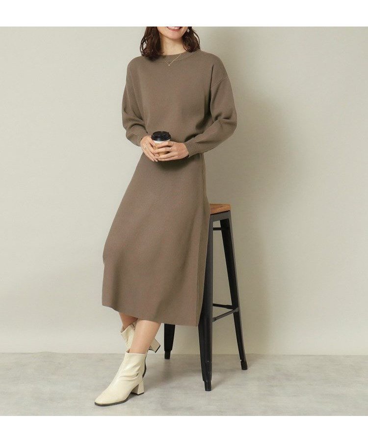 【イッツデモ/ITS' DEMO】の【ウエストゴム/手洗い可】クルーネックニットセットアップ インテリア・キッズ・メンズ・レディースファッション・服の通販 founy(ファニー) 　ファッション　Fashion　レディースファッション　Fashion for Women　トップス・カットソー　Cut & Sew Tops　ニット　Knit Tops & Sweaters　おすすめ　Recommended / Our Picks　スマート　Smart, Elegant　セットアップ　Set-Up, Coordinated Outfit　フレア　Flare, Flared　ベーシック　Basic, Essential　ポケット　Pocket, Pocket Detail　トープ|ID: prp329100004794414 ipo3291000000034786520