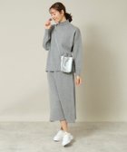 【イッツデモ/ITS' DEMO】の【ウエストゴム/手洗い可】ハイネックニットセットアップ グレー|ID: prp329100004794416 ipo3291000000034786527