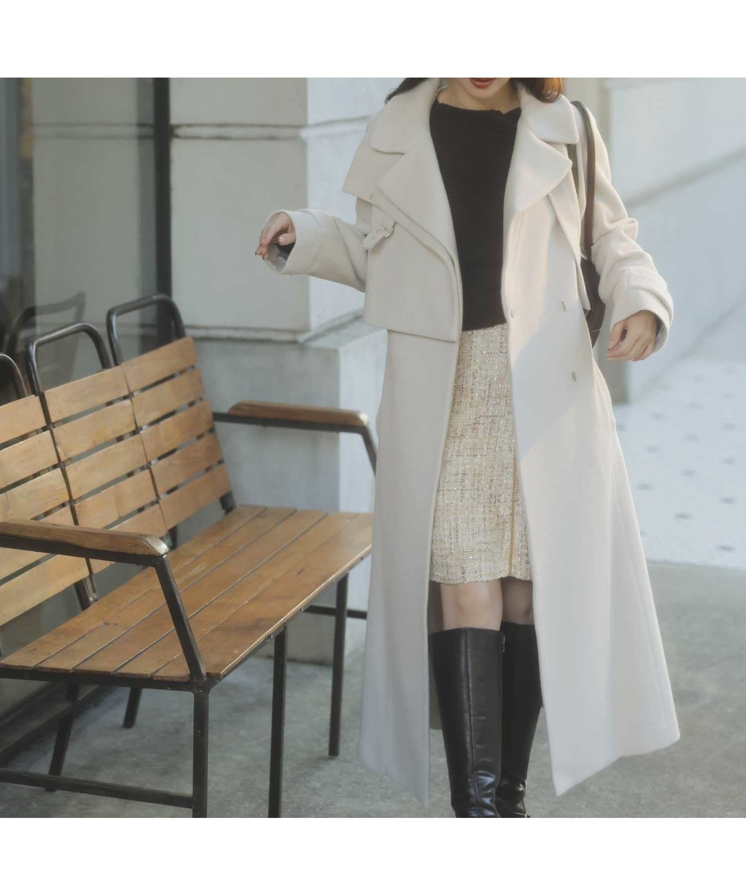 【ノエラ/Noela】の2WAYスタンドカラーウールコート 人気、トレンドファッション・服の通販 founy(ファニー) ファッション Fashion レディースファッション Fashion for Women アウター Coat / Outerwear Collection コート・ロングコート・ピーコート Long Coats, Peacoats & More ドレープ Drape, Draping Fabric ポケット Pocket, Pocket Detail メルトン Melton, Heavy Wool エレガント 上品 Elegant 冬 Winter / This Winter ビジネス 仕事 通勤 Business / Work / Commuting other-1|ID: prp329100004794432 ipo3291000000034819861