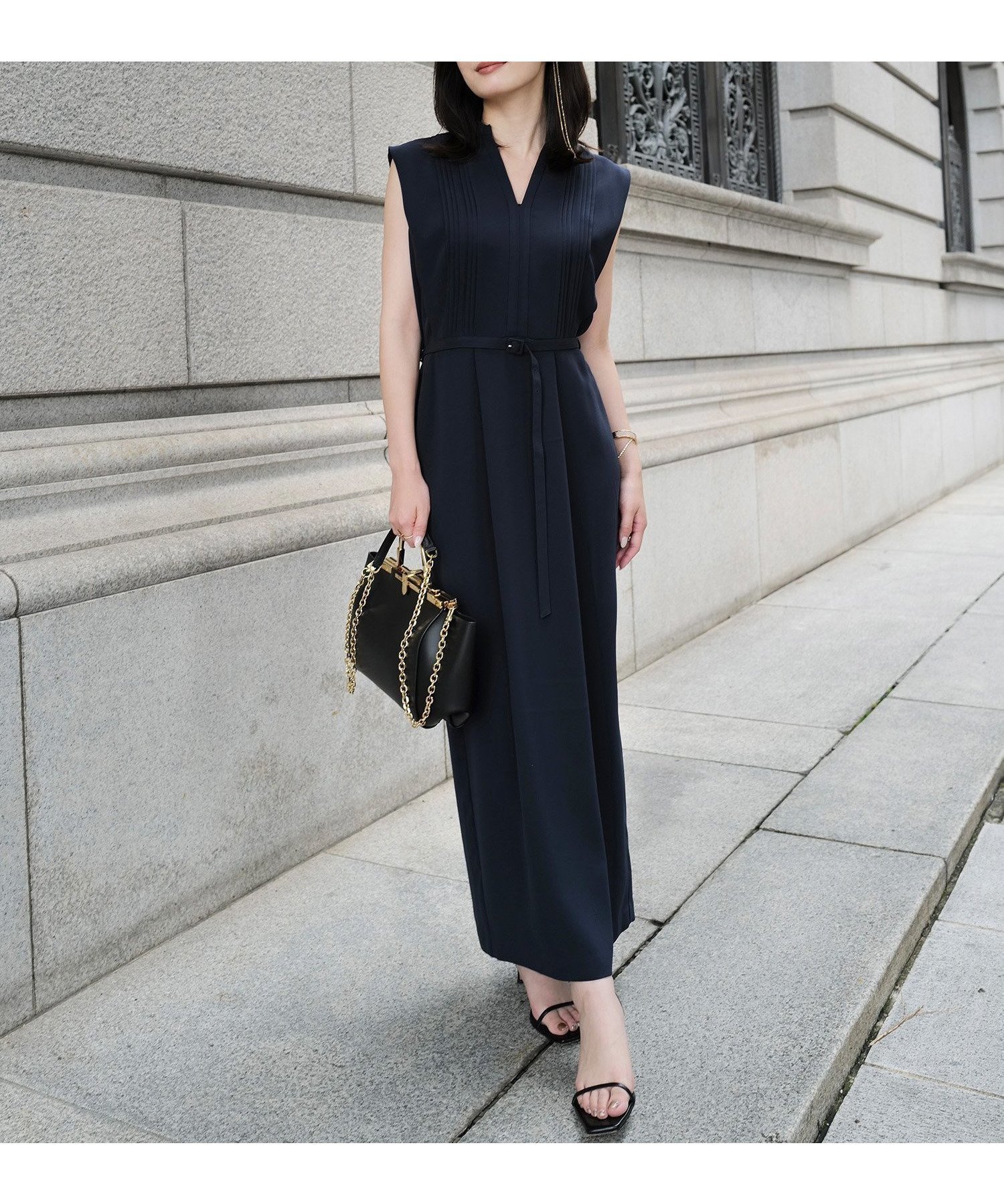 【アニュアンス/anuans】のトリアセテートスキッパーネックワンピース 人気、トレンドファッション・服の通販 founy(ファニー) ファッション Fashion レディースファッション Fashion for Women ワンピース Dresses スキッパー Skipper, Open Collar フロント Front, Front Design 夏 Summer other-1|ID: prp329100004794434 ipo3291000000034786613