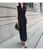 【アニュアンス/anuans】のトリアセテートスキッパーネックワンピース NAVY|ID: prp329100004794434 ipo3291000000034786615