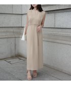 【アニュアンス/anuans】のトリアセテートスキッパーネックワンピース BEIGE|ID: prp329100004794434 ipo3291000000034786617