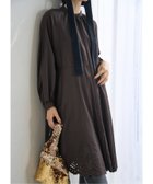 【イエナ/IENA】のエンブロイダードティアードレス ブラウン|ID:prp329100004794442