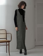 【リエディ/Re:EDIT】のベロアディープUネックナローワンピース 人気、トレンドファッション・服の通販 founy(ファニー) ファッション Fashion レディースファッション Fashion for Women ワンピース Dresses おすすめ Recommended / Our Picks インナー Innerwear ウェーブ Wavy Pattern カットソー Cut and Sewn Top コンパクト Compact, Small Size シンプル Simple, Minimal トレンド Trend, Trending Now バランス Balance, Style Balance フォルム Silhouette, Form ベロア Velour, Soft Velvet ロング Long, Long-Length エレガント 上品 Elegant thumbnail グレー|ID: prp329100004794443 ipo3291000000034786681