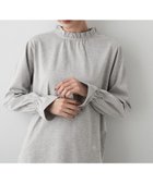 【デッサン/Dessin】の【選べる首元デザイン/洗える】ネックフリルロングカットソー 人気、トレンドファッション・服の通販 founy(ファニー) ファッション Fashion レディースファッション Fashion for Women トップス・カットソー Cut & Sew Tops カットソー・ベーシックTシャツ Cut-and-Sewn Tops / Stretch Tees & Basics インナー Innerwear カーディガン Cardigan, Knitwear ジャケット Jacket, Outerwear スマート Smart, Elegant デニム Denim, Jeans Material フリル Frill, Ruffle ベスト Vest, Waistcoat 洗える Machine Washable A/W・秋冬 Autumn/Winter thumbnail グレー|ID: prp329100004794459 ipo3291000000034878466