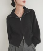 【リアン/Lian】のアルパカタッチダブルジッププルオーバ- 人気、トレンドファッション・服の通販 founy(ファニー) ファッション Fashion レディースファッション Fashion for Women thumbnail ブラック|ID: prp329100004794461 ipo3291000000034786785