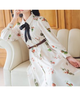 【ウィルセレクション/WILLSELECTION】の【12/5(fri)10時発売】ウィンターボタニカルリボンタイワンピース 人気、トレンドファッション・服の通販 founy(ファニー) ファッション Fashion レディースファッション Fashion for Women ワンピース Dresses おすすめ Recommended / Our Picks クラシック Classic, Timeless Style フロント Front, Front Design ホリデーシーズン Holiday Season ボタニカル Botanical, Floral Pattern モチーフ Motif, Design Theme リボン Ribbon, Bow ヴィンテージ Vintage Style エレガント 上品 Elegant |ID:prp329100004794469