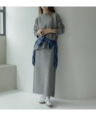 【サニーレーベル/Sonny Label / URBAN RESEARCH】の『WEB限定』モックネックニット×スカートセットアップ グレー|ID: prp329100004794481 ipo3291000000034786922