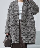 【ジャーナルスタンダード レサージュ/journal standard L'essage】の《追加》SUPER140S/GIOLICA コクーンコート 人気、トレンドファッション・服の通販 founy(ファニー) ファッション Fashion レディースファッション Fashion for Women アウター Coat / Outerwear Collection コート・ロングコート・ピーコート Long Coats, Peacoats & More 2025年 2025 2025-2026秋冬・A/W Autumn/Winter 2025–26 AW25–26 アクリル Acrylic Material シンプル Simple, Minimal ツイード Twill, Twill Weave エレガント 上品 Elegant thumbnail ブラック B|ID: prp329100004794508 ipo3291000000034787144