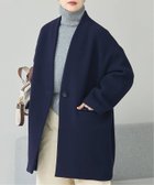 【ジャーナルスタンダード レサージュ/journal standard L'essage】の《追加》SUPER140S/GIOLICA コクーンコート ネイビー|ID: prp329100004794508 ipo3291000000034830728