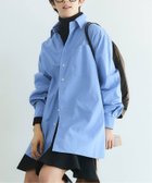 【イエナ/IENA】のBLACK バイカラーステッチシャツ 人気、トレンドファッション・服の通販 founy(ファニー) ファッション Fashion レディースファッション Fashion for Women トップス・カットソー Cut & Sew Tops シャツ・ブラウス・オフィスカジュアル Elegant Blouses & Button-Ups 2025年 2025 2025-2026秋冬・A/W Autumn/Winter 2025–26 AW25–26 スリット Slit, Slit Detail チェック Check, Plaid, Tartan 羽織 Haori, Light Jacket thumbnail ブルー A|ID: prp329100004794511 ipo3291000000034787172