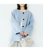 【アンタイトル/UNTITLED】の【ミディ丈/軽やか】セミラグランリバー コート サックスブルー|ID: prp329100004794512 ipo3291000000035186509