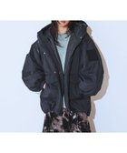 【ジーナシス/JEANASiS】のソデ2WAYモンスターパーカーコート ブラック系その他|ID: prp329100004794524 ipo3291000000034808528