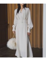 【アニュアンス/anuans】のノーカラーナローワンピース 人気、トレンドファッション・服の通販 founy(ファニー) ファッション Fashion レディースファッション Fashion for Women ワンピース Dresses ストレッチ Stretch, Stretchy Fabric バランス Balance, Style Balance フレア Flare, Flared |ID:prp329100004794532