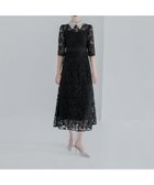 【レジャ/Leja】の花柄レースビジューカラーAラインドレス結婚式 パーティー お呼ばれ BLACK|ID: prp329100004794552 ipo3291000000035171774