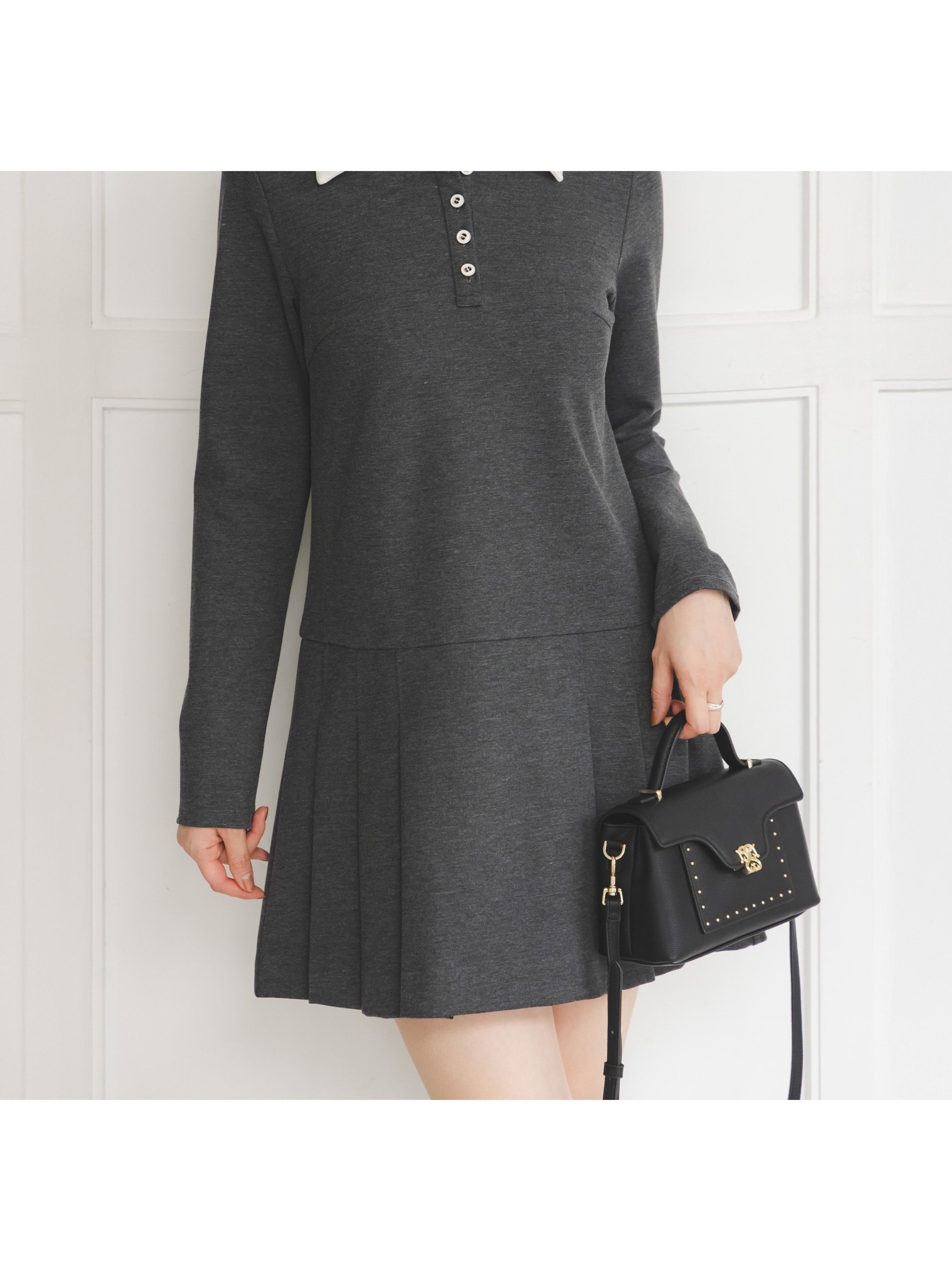 【スナイデル/SNIDEL】の衿つきプリーツカットミニワンピース 人気、トレンドファッション・服の通販 founy(ファニー) ファッション Fashion レディースファッション Fashion for Women ワンピース Dresses カットソー Cut and Sewn Top クラシカル Classical, Vintage-Inspired 今季 This Season, Current Season ストレッチ Stretch, Stretchy Fabric ストレート Straight, Straight Cut スマート Smart, Elegant バランス Balance, Style Balance フロント Front, Front Design プリーツ Pleats, Pleated A/W・秋冬 Autumn/Winter おすすめ Recommended / Our Picks エレガント 上品 Elegant other-1|ID: prp329100004794554 ipo3291000000034787448