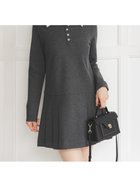 【スナイデル/SNIDEL】の衿つきプリーツカットミニワンピース GRY[006]|ID:prp329100004794554