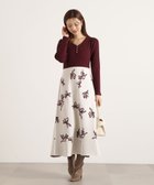 【プロポーション ボディドレッシング/PROPORTION BODY DRESSING】の花柄ジャガードニットワンピース 25AW 人気、トレンドファッション・服の通販 founy(ファニー) ファッション Fashion レディースファッション Fashion for Women ワンピース Dresses ニットワンピース Knit Dresses 2025年 2025 2025-2026秋冬・A/W Autumn/Winter 2025–26 AW25–26 冬 Winter / This Winter thumbnail ボルドー×エクリュ|ID: prp329100004794562 ipo3291000000034883138