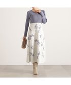 【プロポーション ボディドレッシング/PROPORTION BODY DRESSING】の花柄ジャガードニットワンピース 25AW 人気、トレンドファッション・服の通販 founy(ファニー) ファッション Fashion レディースファッション Fashion for Women ワンピース Dresses ニットワンピース Knit Dresses 2025年 2025 2025-2026秋冬・A/W Autumn/Winter 2025–26 AW25–26 冬 Winter / This Winter thumbnail ブルー×エクリュ|ID: prp329100004794562 ipo3291000000034883140