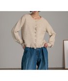 【ローリーズファーム/LOWRYS FARM】のチビフリルカーディガンロングスリーブ アイボリー08|ID:prp329100004794569