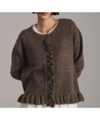 【ローリーズファーム/LOWRYS FARM】のチビフリルカーディガンロングスリーブ ブラウン58|ID:prp329100004794569