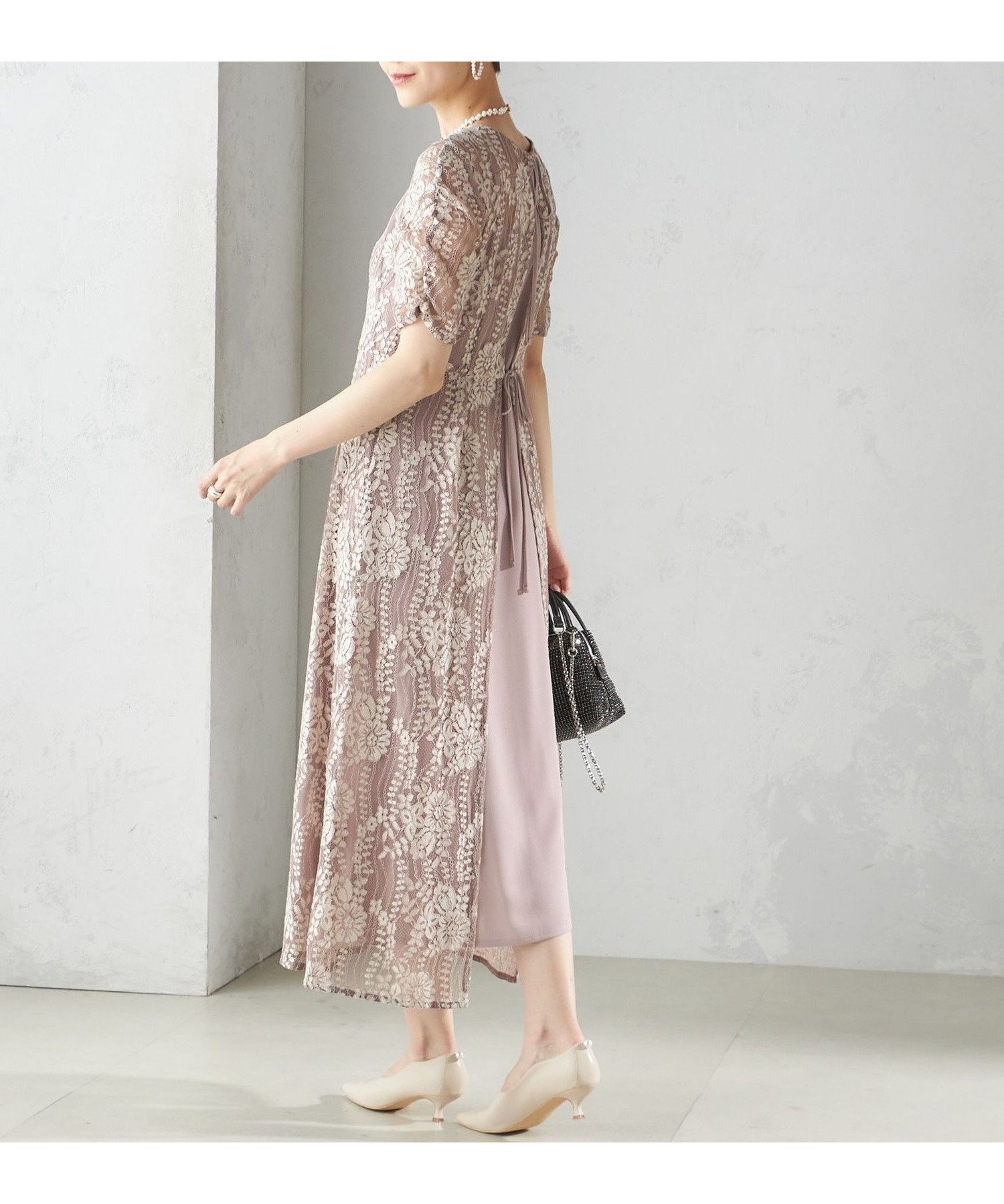 【シップス フォー ウィメン/SHIPS】のkaene バックリボンレースワンピース 2(セレモニー対応可) インテリア・キッズ・メンズ・レディースファッション・服の通販 founy(ファニー) ファッション Fashion レディースファッション Fashion for Women ワンピース Dresses インナー Innerwear ガーリー Girly, Feminine Style ギャザー Gathered, Ruffled コンパクト Compact, Small Size ジョーゼット Georgette, Semi-Sheer Fabric デニム Denim, Jeans Material 定番 Standard, Basic Item パーティ Party, Party Style ペチコート Petticoat, Underskirt リボン Ribbon, Bow レース Lace, Lace Fabric セレモニー Ceremony 結婚式 Wedding ベージュ|ID: prp329100004794570 ipo3291000000034787561