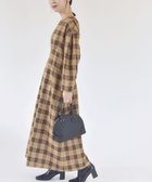 【シップス フォー ウィメン/SHIPS】のquaranciel 手洗い可能 チェック シェイプ ワンピース ベージュ|ID: prp329100004794574 ipo3291000000034787586