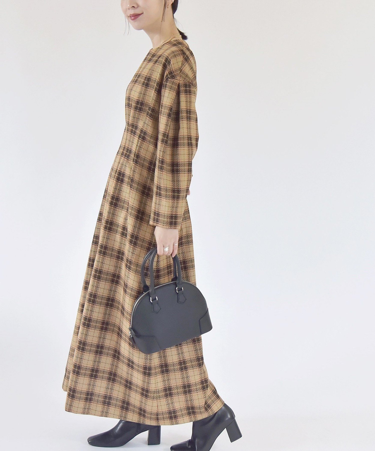 【シップス フォー ウィメン/SHIPS】のquaranciel 手洗い可能 チェック シェイプ ワンピース インテリア・キッズ・メンズ・レディースファッション・服の通販 founy(ファニー) ファッション Fashion レディースファッション Fashion for Women ワンピース Dresses シェイプ Shape, Slim Fit シューズ Shoes, Footwear スリーブ Sleeve, Long Sleeve / Short Sleeve チェック Check, Plaid, Tartan 定番 Standard, Basic Item バレエ Ballet, Ballet Style フェミニン Feminine, Girly ベーシック Basic, Essential 2023年 2023 2023-2024秋冬・A/W Autumn/Winter 2023–24 AW23–24 エレガント 上品 Elegant ベージュ|ID: prp329100004794574 ipo3291000000034787586