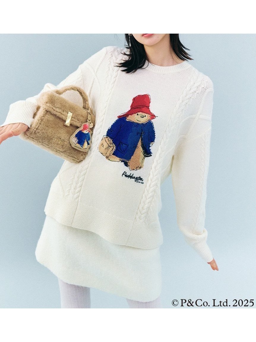 【セルフォード/CELFORD】の【パディントン(TM)×CELFORD】ケーブルニットプルオーバー 人気、トレンドファッション・服の通販 founy(ファニー) 　ファッション　Fashion　レディースファッション　Fashion for Women　トップス・カットソー　Cut & Sew Tops　ニット　Knit Tops & Sweaters　カジュアルプルオーバー・ニットトップス　Pullovers & Knit Tops / Casual Pullovers　おすすめ　Recommended / Our Picks　クラシカル　Classical, Vintage-Inspired　ストレート　Straight, Straight Cut　スマート　Smart, Elegant　スーツケース キャリーケース　Suitcase / Carry Case　ダッフルコート　Duffle Coat, Toggle Coat　帽子　Hat, Headwear　 other-1|ID: prp329100004794586 ipo3291000000034787658