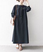 【シップス フォー ウィメン/SHIPS】のSHIPS any 洗濯機可能 ピーチスキン クルーネック ポケット フレア ワンピース ブラック|ID: prp329100004794592 ipo3291000000034787685